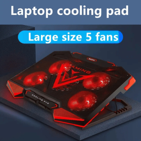 Nuoxi Podkładka Chłodząca do Laptopa Gamingowego 17 Cali z LED